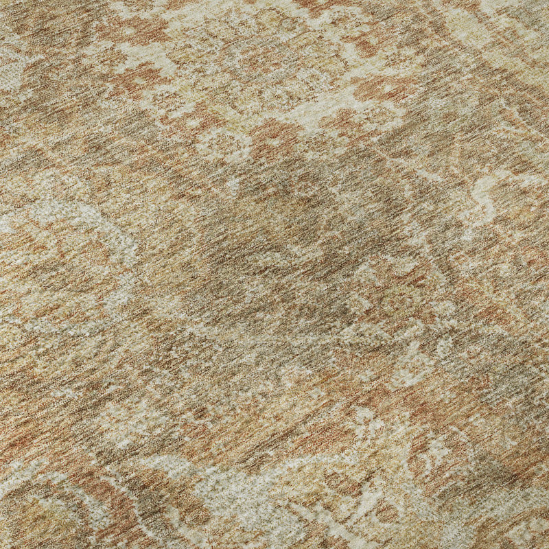 Premium Machine Washable Wayne AMF1101 Damask Rug, Rectangle 5' x 7'6"