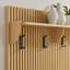Soma Fluted 3-In-1 Hall Tree With Storage Bench And Coat Rack In Light Oak-1129709679
