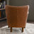 26'' W Small Top-Grain Genuine Leather Upholstered Armchair-899540208