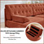 Canapé modulaire en L avec repose-pieds Chesterfield-1362351765
