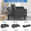 Canapé-lit futon convertible 63 pouces avec divan-lit et ports USB-111010868