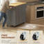 Solid Wood Top Kitchen Island-339893670
