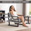 Chaises décoratives confortables, méridienne moderne en bois de tissu pour la maison