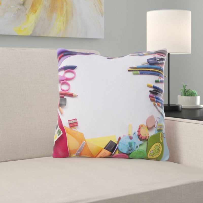Housse de coussin d'extérieur carré Mendenhall, Microsuède, Intérieur