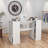 Najha 135cm x 60cm Solid + Manufactured Wood Sewing Table with Sewing Machine Platform