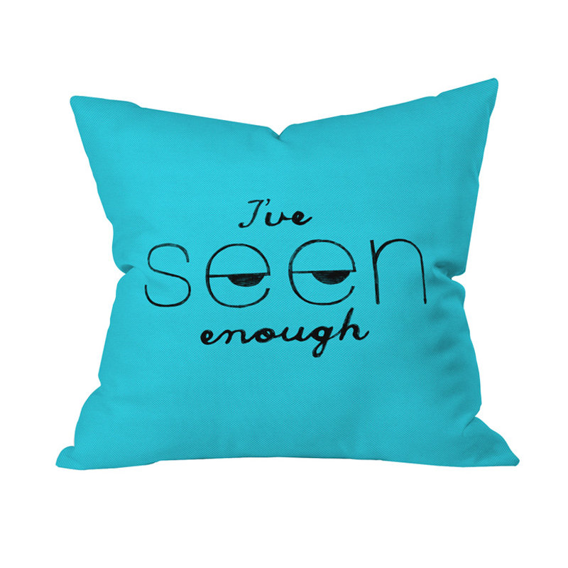 Coussin extérieur Nick Nelson I'm Seen Enough, 18 po x 18 po