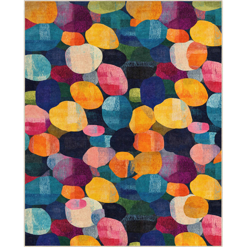 Abstract Eclat Multi Modern Bold Area Rug, Rectangle 7'7" x 9'10" 