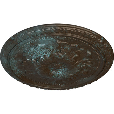 Endurathane Raymond Ceiling Medallion, 18"OD x 1 1/4"P (Fits Canopies up to 5 3/8"), Hand-Painted Night Shade Finish