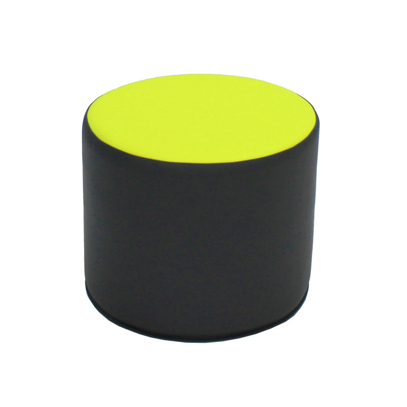 SoftScape 15" Round Multicolor Foam Ottomans Set