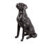 Bronze Sitting Labrador Life Size Resin Home Decor Living Room Display