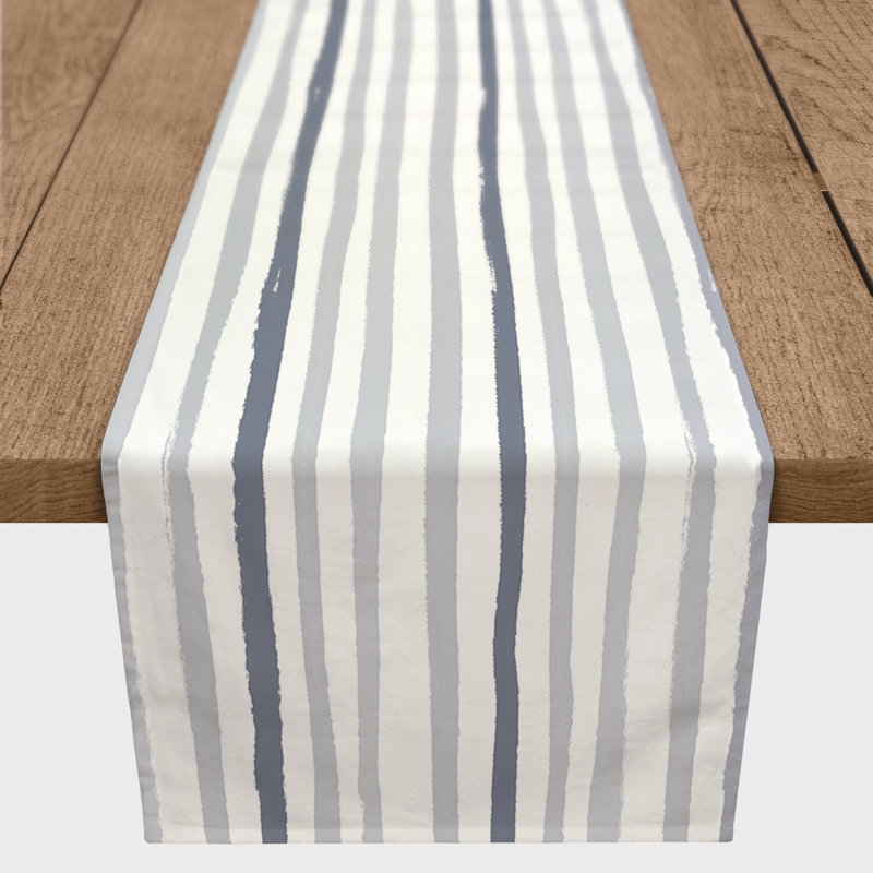 Chemin de table rectangulaire Baftjar, 90 po x 16 po, Bleu
