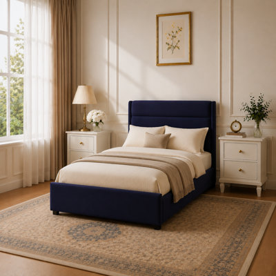 Brezzy Upholstered Storage Bed with Wingback