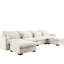 Velours côtelé en U 4 places avec rangement - canapé de salon confortable, canapé modulaire à 2 sièges et 2 coussins, élégant-118276669