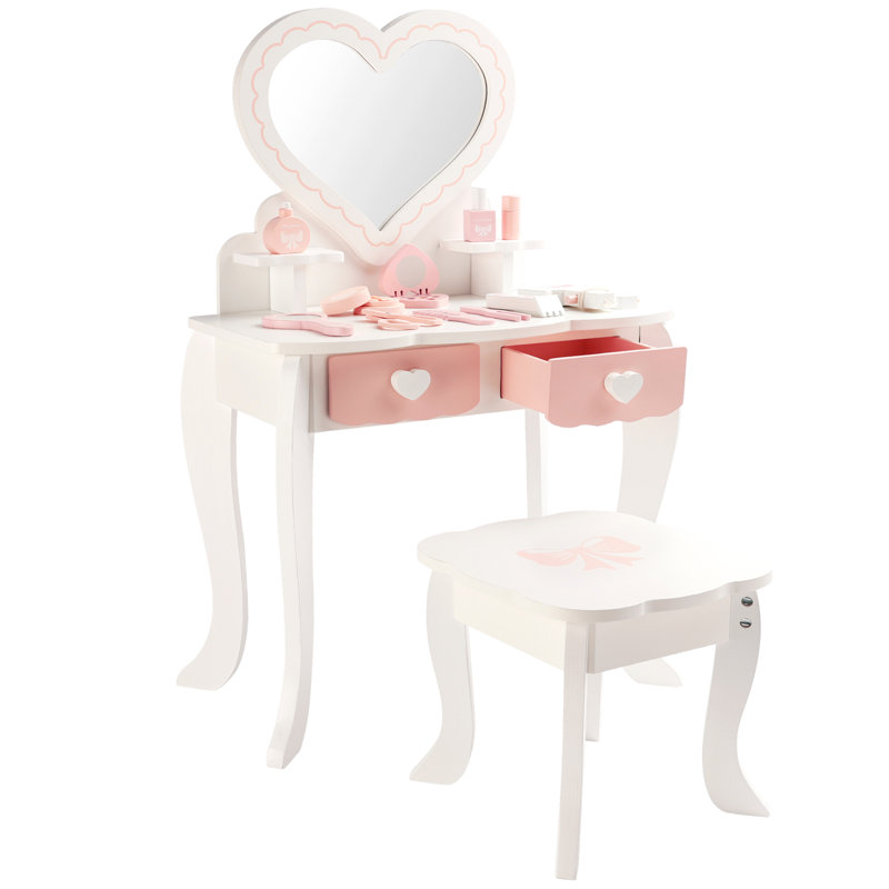 Ensemble de coiffeuse avec miroir Kids Fashion
