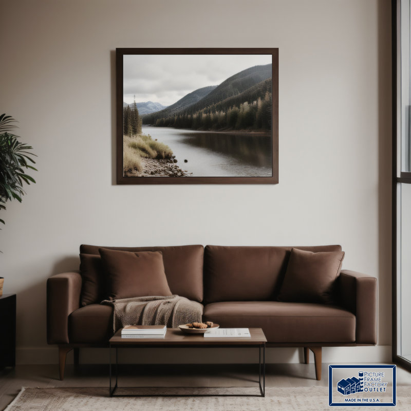 Espresso 18" x 48" Manufactured Wood Picture Frame
