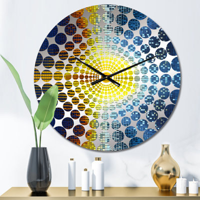 Horloge murale abstraite Schumann Resonances Waveform Spectrum III - Formes abstraites