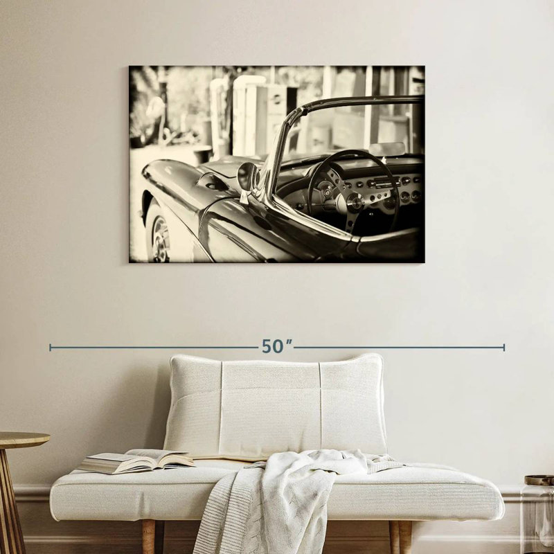 Mehar Classic Car Sepia, 26" H x 39" W