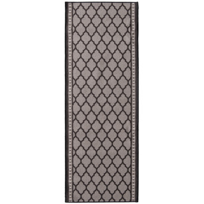 Tapis noir Anabel