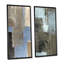 «Blue Meets Brown Abstract Art II», ensemble de 2 reproductions de dessins sur toiles-704918722-704918720
