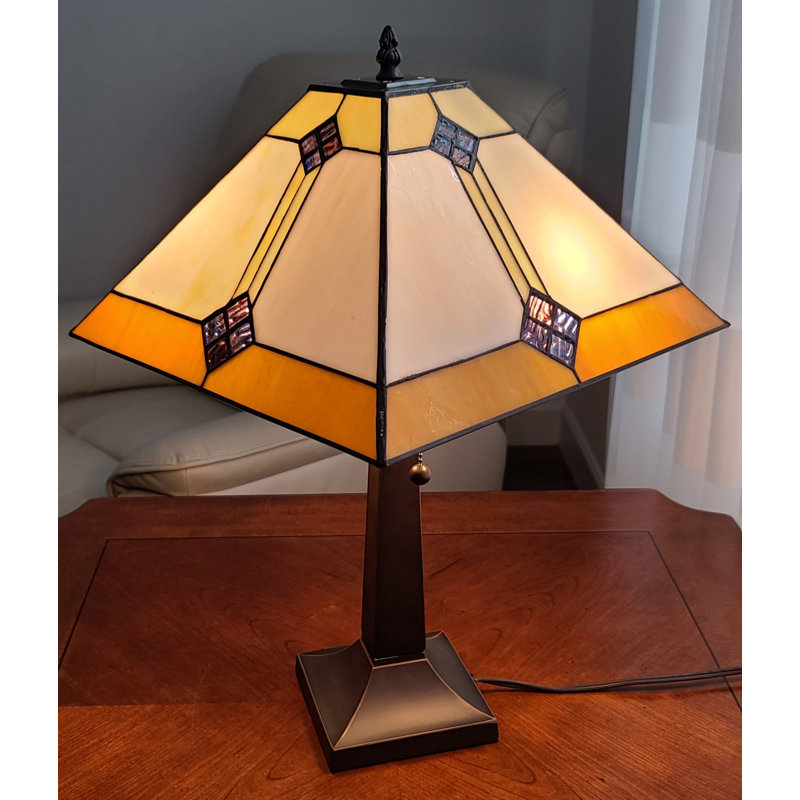 Jahn Metal Table Lamp, 21" H x 13" W x 13" D