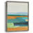 Aqua and Orange I Framed Print - Solid Wood-791720353
