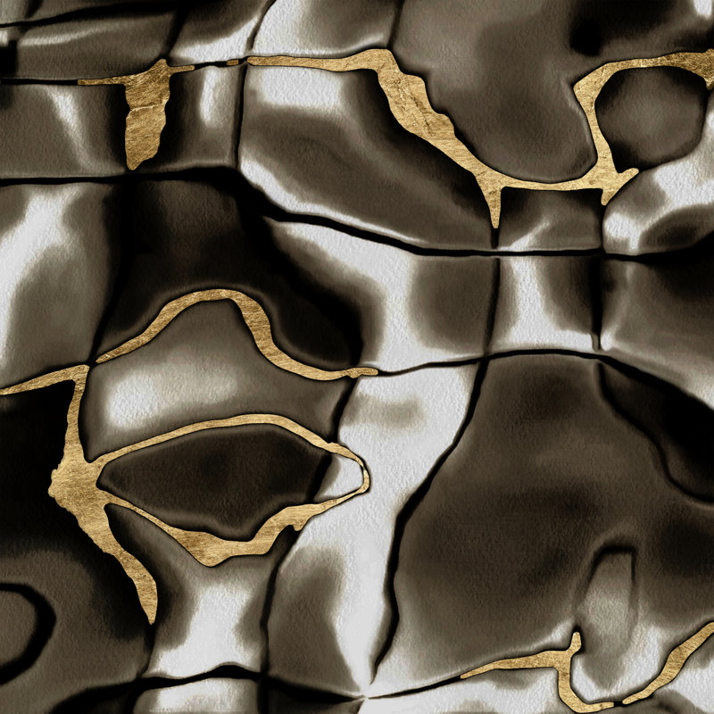 Golden Shimmer I by Alonzo Saunders - Wrapped Canvas Painting, 91cm H x 91cm W x 3.8cm D