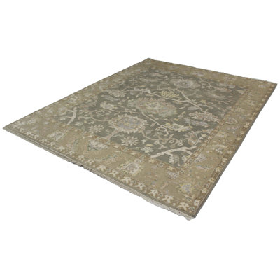 Oriental Area Rug in Light Green