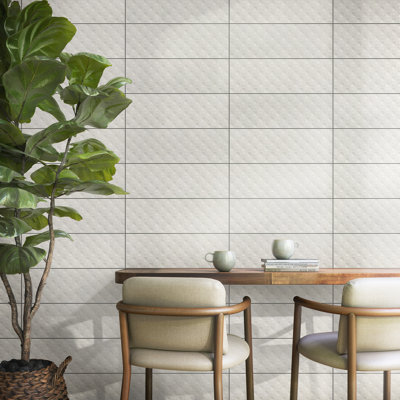 Carrelage mural en céramique 8 po x 24 po Itona (10 pièces par carton) (12,80 pieds carrés par carton)