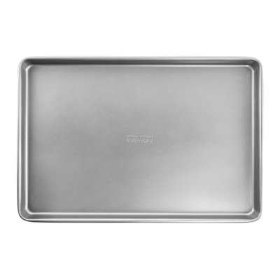 Martha Stewart Everyday Bakeaway Nonstick Carbon Steel Cookie Sheet in Silver
