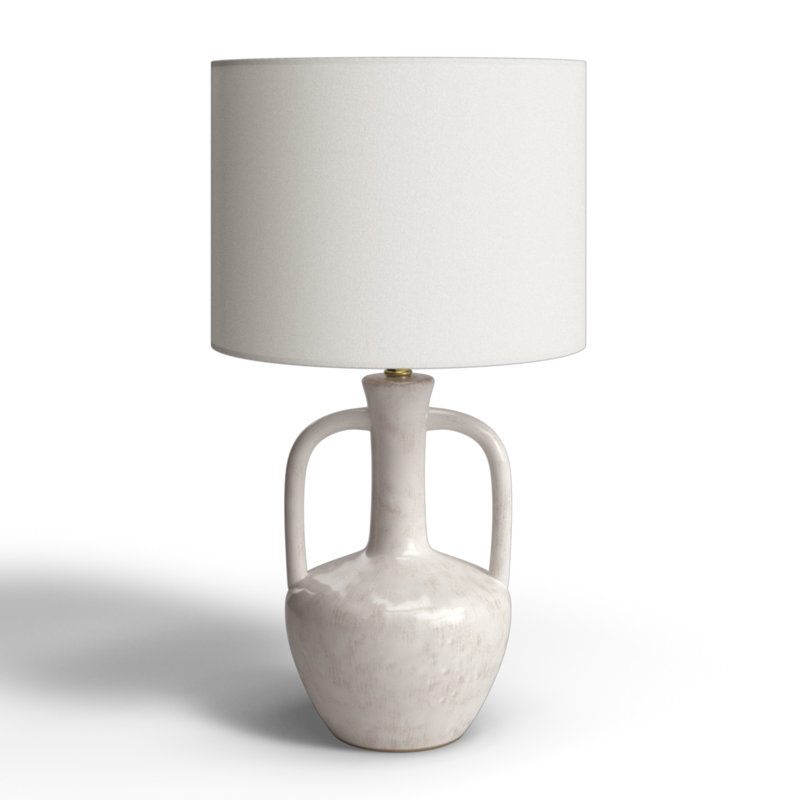 Argentina Ceramic Table Lamp, White