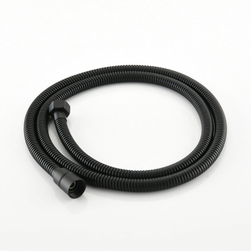 Drill- Stainless Steel Slide Bar Shower With 5-inch Abs Head And 7 Functions In Matte Black Two Heads Options