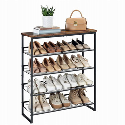 Shoe Rack, 5 Tier Shoe Organizer