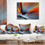 Grandes lignes Rays of Speed - coussin à imprimé abstrait
