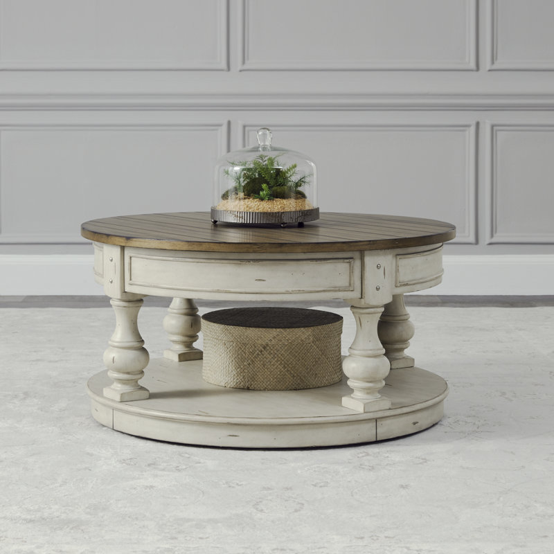 Hexham Round Cocktail Table w/ Storage