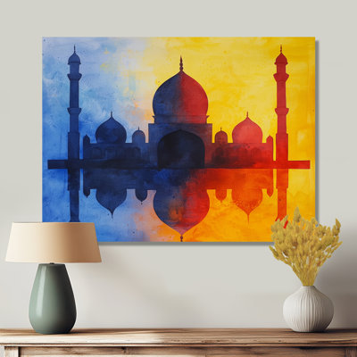 Mosques At Sunrise Istanbul III - Islam Landscape Canvas Print