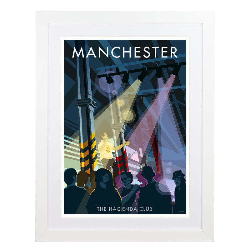 Manchester 11 by Stephen Millership - Print, White, 54cm H x 44cm W x 2.2cm D