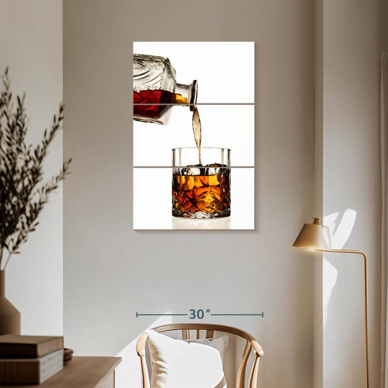 Yarlin Whiskey Pouring, 57" H x 36" W