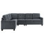 Canapé modulaire rembourré 4 pièces Ashland-1161575800
