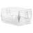 Sorbus 8 Pack Large Open Front Clear Stackable Fridge Storage Bins, Large 8 Pack