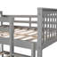 Lit double superposé au-dessus d'un lit double avec échelle pour meubles de chambre à coucher, chambre d'amis