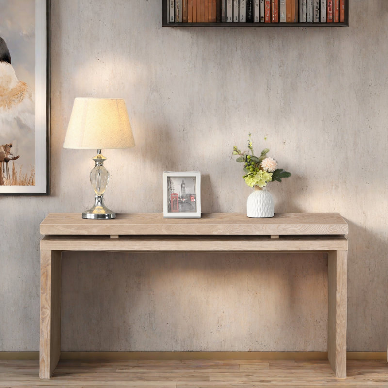 Console avec suspension à deux planches, Antique Natural