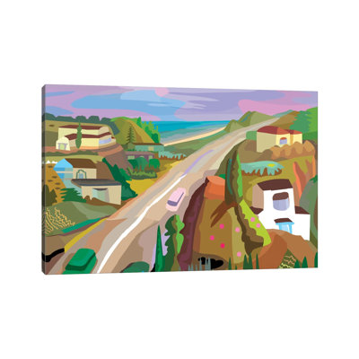 Highway 1 Piece Wrapped Canvas Wall Art
