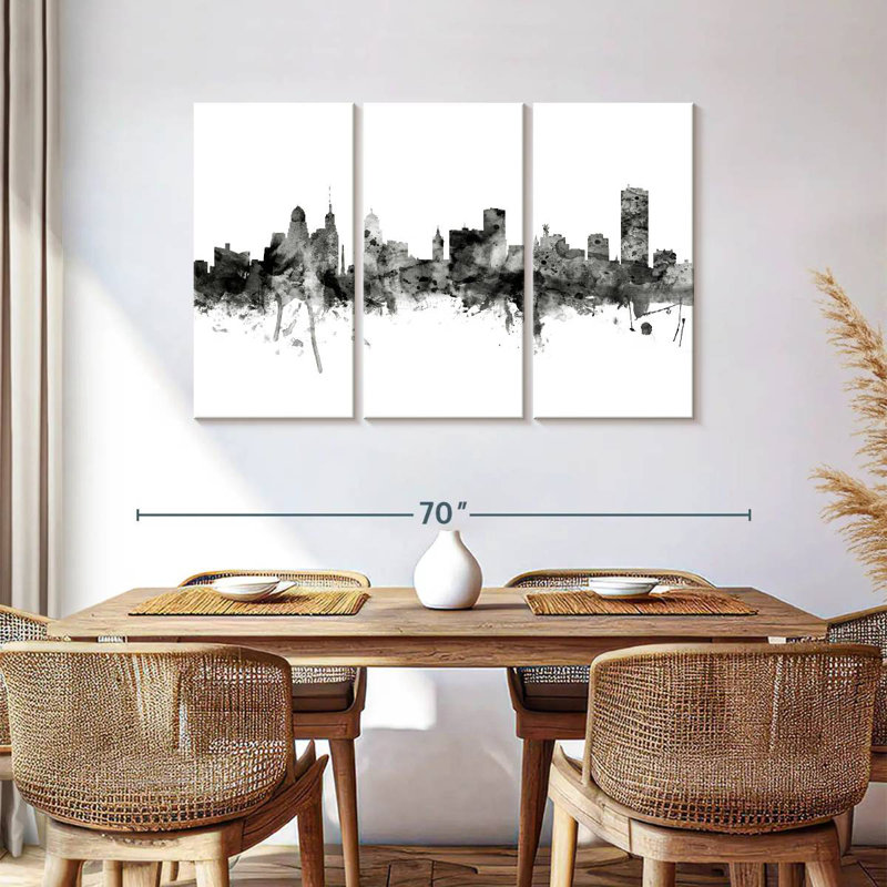 Sireci Buffalo New York Skyline V, 36" H x 57" W