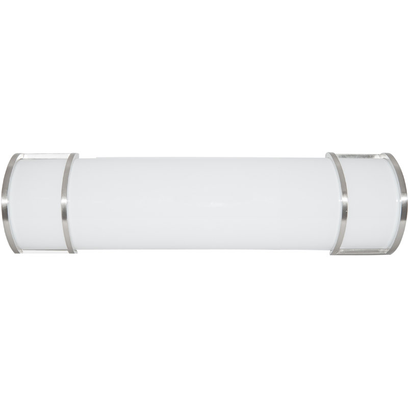 Éclairage pour meuble-lavabo demi-cylindre 3ct, Nickel brossé