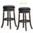 Yannakeas Swivel Upholstered Counter Stool with Solid Wood Frame-755374592-755374652-755374651