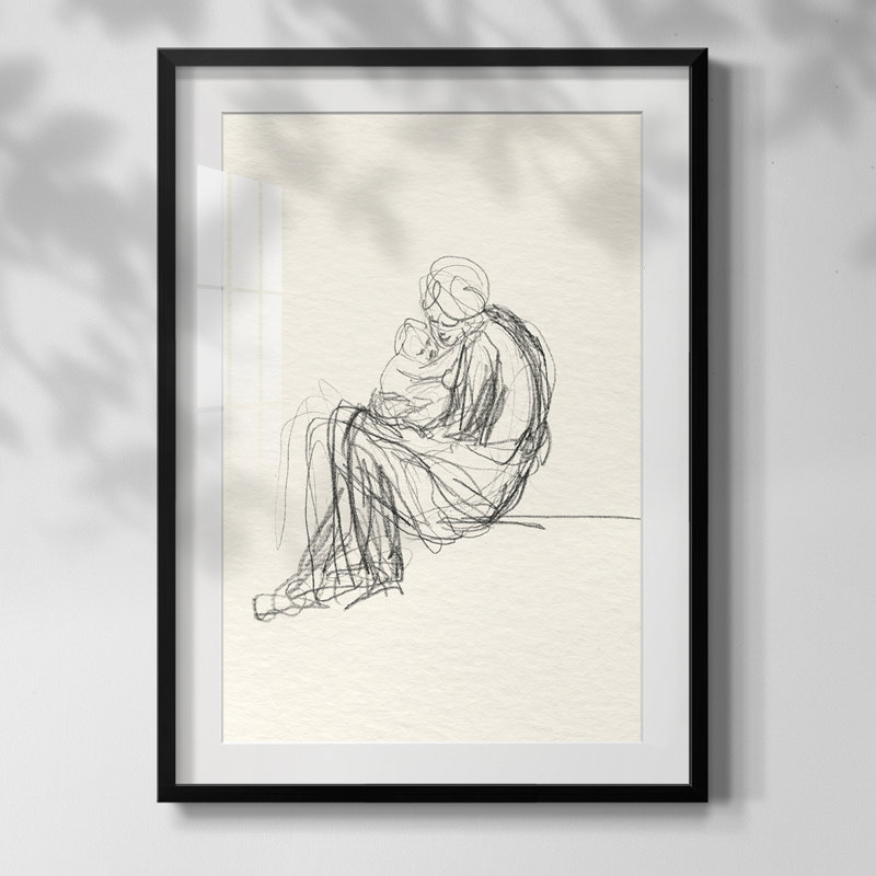 Croquis rétro Lxxix - impression encadrée