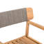 4 chaises de patio en bois d'apparence grise et résistante aux intempéries