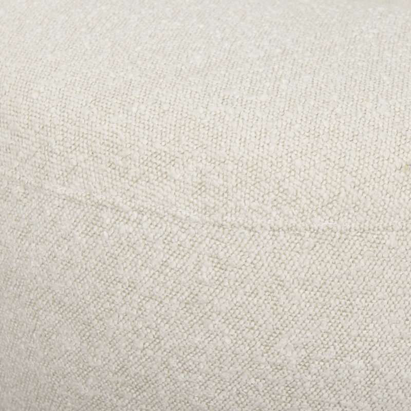 Méridienne Modern Boucle / Chenille, Sergé de coton crème