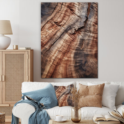 Abstract Brown Graceful Woodland Bark - Abstract Wall Art Print