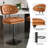 Bergess Swivel Upholstered Adjustable Height Counter Stool with Metal Frame-1534864459